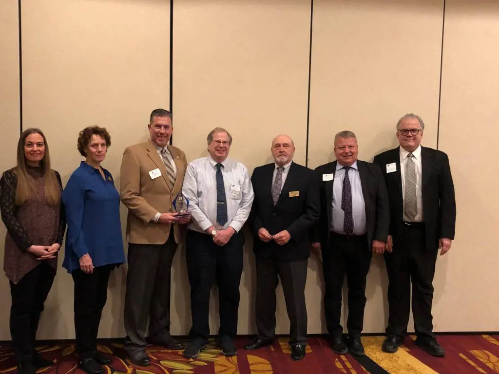 a group of people standing together