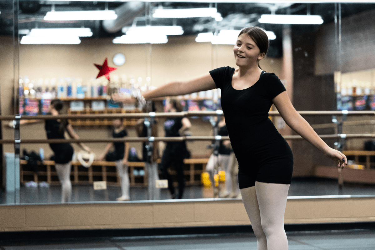Dance Studio Girl Smiling